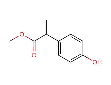 Molecular Structure of 65784-33-0 (methyl 2-(4-hydroxyphenyl)propanoate)