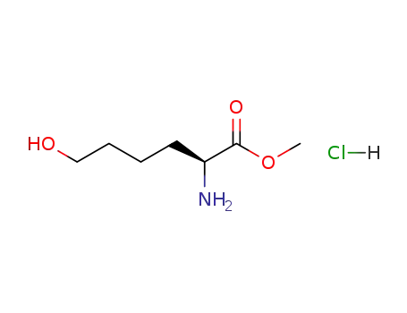 Molecular Structure of 121895-18-9 ((S)-2-amino-6-hydroxyhexanoic acid methyl ester hydrochloride)