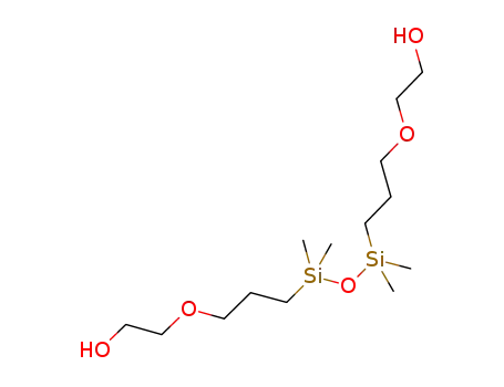 Molecular Structure of 441307-02-4 (1,3-BIS(3-(2-HYDROXYETHOXY)PROPYL)TETRAMETHYLDISILOXANE, 95%)