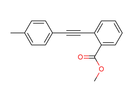 Molecular Structure of 118520-72-2 (methyl 2-[(4-methylphenyl)ethynyl]benzoate)
