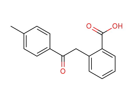 Molecular Structure of 63606-74-6 (Benzoic acid, 2-[2-(4-methylphenyl)-2-oxoethyl]-)