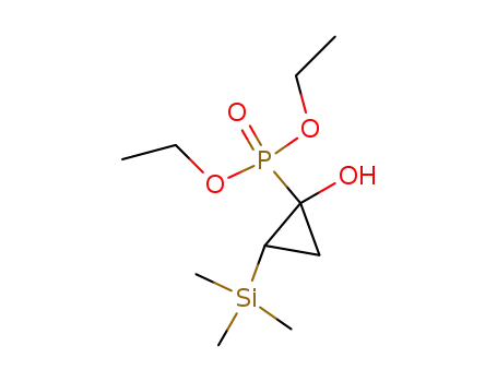 Molecular Structure of 80406-85-5 (diethyl <1-hydroxy-2-(trimethylsilyl)cyclopropyl>phosphonate)