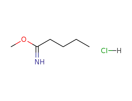 Molecular Structure of 39739-46-3 (Methyl valerimidate hydrochloride)