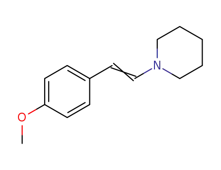 Molecular Structure of 13683-85-7 (1-(4-methoxystyryl)piperidine)