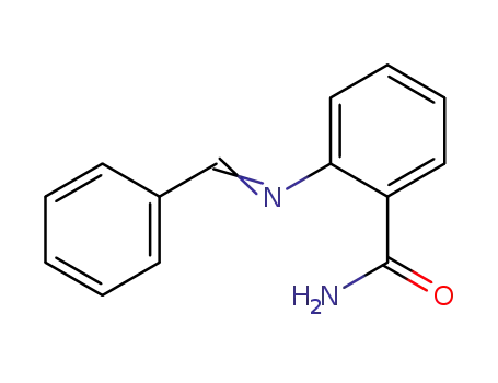Molecular Structure of 20877-83-2 (Benzamide, 2-[(phenylmethylene)amino]-)