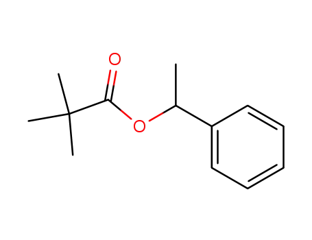 Molecular Structure of 14296-15-2 (Propanoic acid, 2,2-dimethyl-, 1-phenylethyl ester)