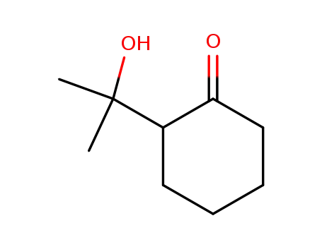 Molecular Structure of 3304-23-2 (Cyclohexanone,  2-(1-hydroxy-1-methylethyl)-)