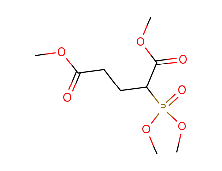 Molecular Structure of 55499-18-8 (Pentanedioic acid, 2-(dimethoxyphosphinyl)-, dimethyl ester)