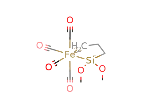 Molecular Structure of 68046-55-9 (2,2,2,2-tetracarbonyl-1,1-dimethoxy-1-sila-2-ferracyclopentane)