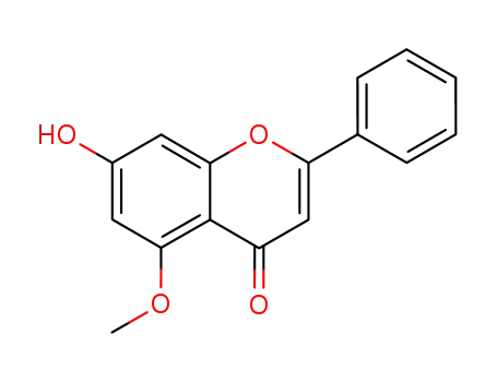 Molecular Structure of 33554-47-1 (7-HYDROXY-5-METHOXY-2-PHENYL-CHROMEN-4-ONE)