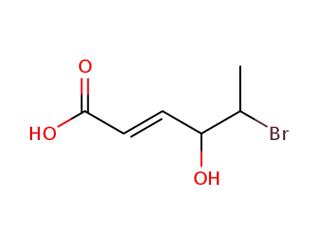 (Z)-5-bromo-4-hydroxyhex-2-enoic acid
