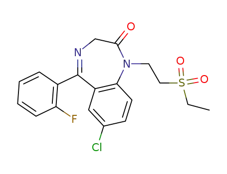 Molecular Structure of 52042-01-0 (Elfazepam)