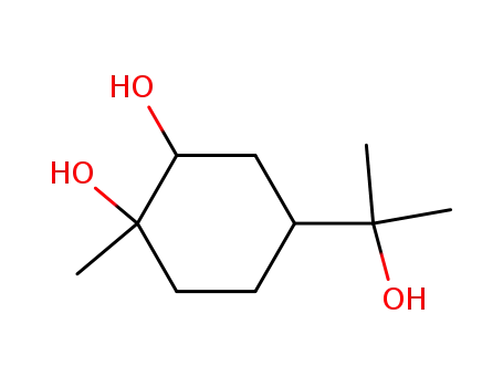 Molecular Structure of 58506-22-2 (4-(2-hydroxypropan-2-yl)-1-methylcyclohexane-1,2-diol)