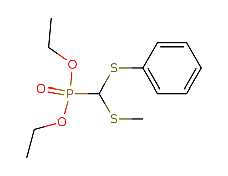 (Methylsulfanyl-phenylsulfanyl-methyl)-phosphonic acid diethyl ester