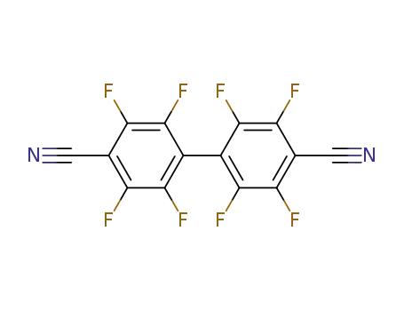 Molecular Structure of 28442-30-0 (2,2',3,3',5,5',6,6'-OCTAFLUORO-4,4'-BIPHENYLDICARBONITRILE)