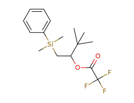 1-(dimethylphenylsilyl)-3,3-dimethyl-2-butyl trifluoroacetate