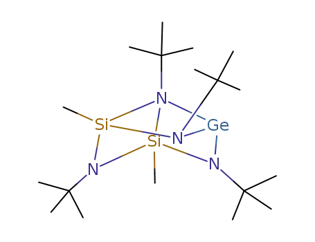 Molecular Structure of 124686-70-0 (((t-Bu)4(Me)2azasilagermane))