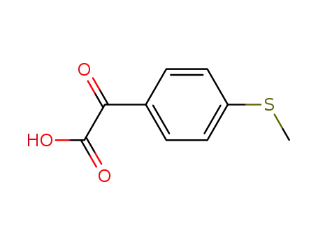 Molecular Structure of 53066-99-2 (2-(4-(methylthio)phenyl)-2-oxoacetic acid)