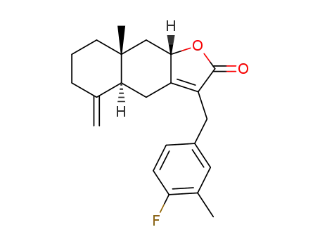 (4aS,8aR,9aS)-3-(3-methyl-4-fluorobenzyl)-8a-methyl-5-methylidene-4a,5,6,7,8,9,9a-octahydronaphtho[2,3-b]furan-2(4H)-one