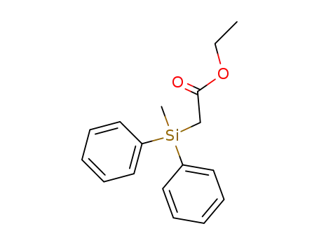 Molecular Structure of 13950-57-7 (ETHYL (DIPHENYLMETHYLSILYL)ACETATE)