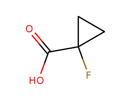 Molecular Structure of 137081-41-5 (1-Fluoro-cyclopropanecarboxylic acid)