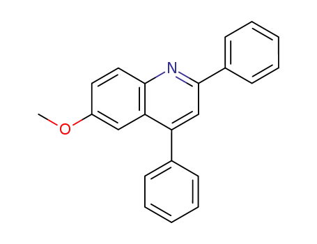 Molecular Structure of 5855-65-2 (Quinoline, 6-methoxy-2,4-diphenyl-)