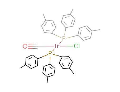 trans-carbonylchloro-bis(tri-(p-tolyl)phosphine)iridium(I)