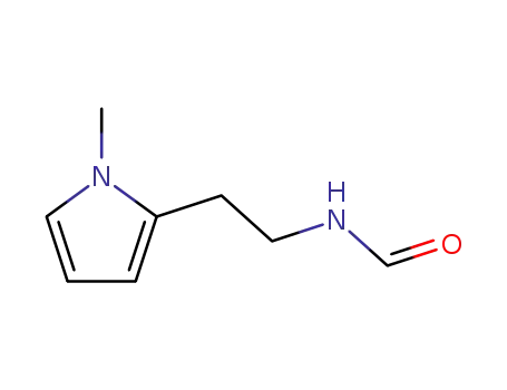 Molecular Structure of 569351-24-2 (N-(2-(1-METHYL-1H-PYRROL-2-YL)ETHYL)FORMAMIDE)