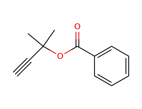 Molecular Structure of 56438-73-4 (1,1-dimethylprop-2-yn-1-yl benzoate)