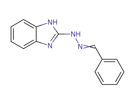 Molecular Structure of 60059-51-0 (N-(1H-benzimidazol-2-yl)-N'-benzylidenehydrazine)