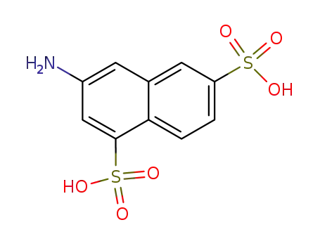 Molecular Structure of 78887-55-5 (6-amino-1,4-naphthalene disulfonic acid)