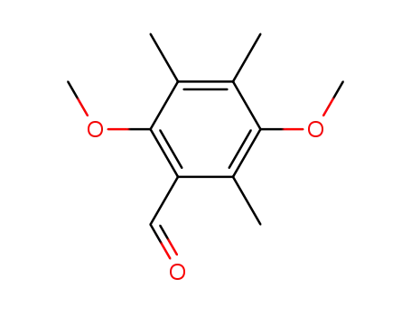 Molecular Structure of 103808-42-0 (Benzaldehyde, 2,5-dimethoxy-3,4,6-trimethyl-)