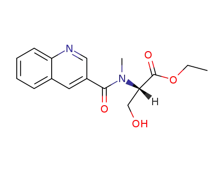 Molecular Structure of 118791-17-6 ((S)-N-(3-Chinolylcarbonyl)-N-methyl-serinethylester)