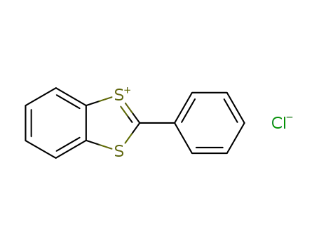 Molecular Structure of 132719-60-9 (2-Phenyl-benzo-1,3-dithiolium chloride)