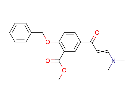 Molecular Structure of 1031418-13-9 (methyl 2-(benzyloxy)-5-(3-(dimethylamino)acryloyl)benzoate)