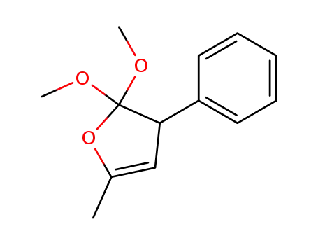 Molecular Structure of 106180-81-8 (Furan, 2,3-dihydro-2,2-dimethoxy-5-methyl-3-phenyl-)