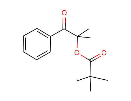 Molecular Structure of 1196070-16-2 (2-methyl-1-oxo-1-phenylpropan-2-yl pivalate)