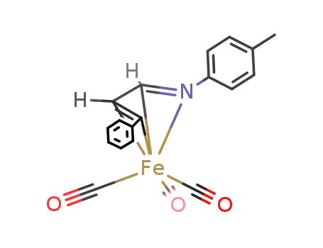 tricarbonyl(η4-(1-para-tolyl,4-Ph-1-aza-1,3-butadiene))iron