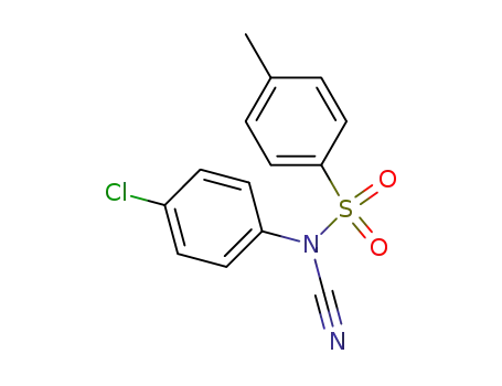 Molecular Structure of 119986-58-2 (N-(4-chlorophenyl)-N-cyano-4-methylbenzenesulfonamide)