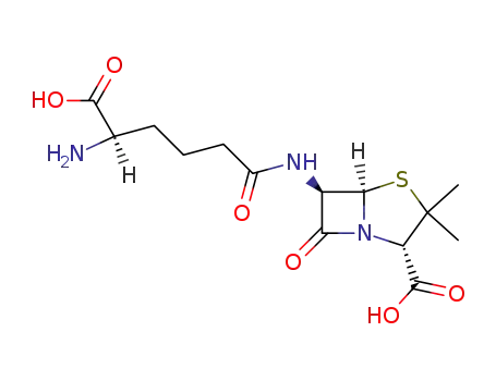 6-[(5-Amino-5-carboxypentanoyl)amino]-3,3-dimethyl-7-oxo-4-thia-1-azabicyclo[3.2.0]heptane-2-carboxylic acid