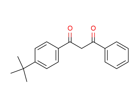Molecular Structure of 55846-72-5 (1,3-Propanedione, 1-[4-(1,1-dimethylethyl)phenyl]-3-phenyl-)