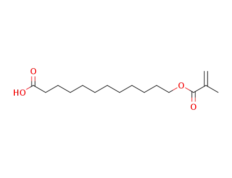 Molecular Structure of 63439-30-5 (Dodecanoic acid, 12-[(2-methyl-1-oxo-2-propenyl)oxy]-)