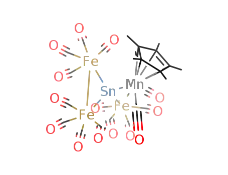 {Fe(CO)4}3SnMn(CO)2C<sub>5</sub>(CH<sub>3</sub>)5