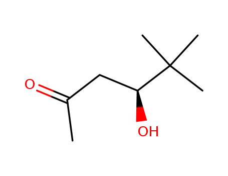 Molecular Structure of 197454-20-9 (2-Hexanone, 4-hydroxy-5,5-dimethyl-, (4S)- (9CI))