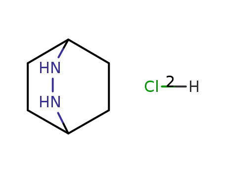 Molecular Structure of 64671-92-7 (2,3-Diazabicyclo[2.2.2]octane, monohydrochloride)