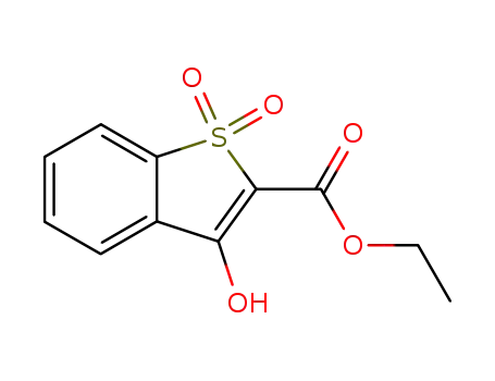 3-hydroxy-1,1-dioxo-1λ<sup>6</sup>-benzo[<i>b</i>]thiophene-2-carboxylic acid ethyl ester
