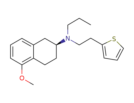 Molecular Structure of 1148154-91-9 ((S)-5-Methoxy-N-propyl-N-(2-(thiophen-2-yl)ethyl)-1,2,3,4-tetrahydronaphthalen-2-aMine)