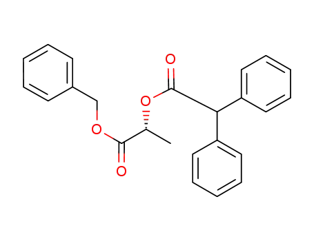 Molecular Structure of 1208982-31-3 (benzyl (R)-2-(diphenylacetyloxy)propanoate)