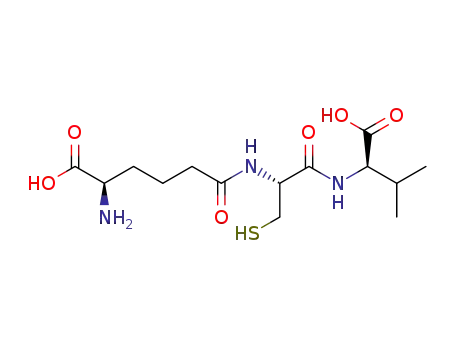 Molecular Structure of 93133-50-7 (D-Valine, N-[N-(5-amino-5-carboxy-1-oxopentyl)-L-cysteinyl]-, (R)-)