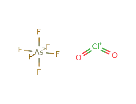 Molecular Structure of 25303-34-8 (Arsenate(1-), hexafluoro-, chloryl)